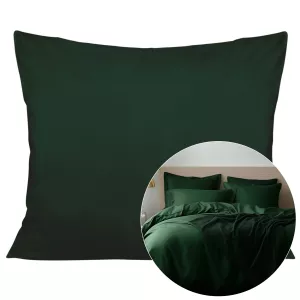Poszewka satyna bawełna zieleń butelkowa 036/70x80.