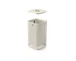 JJ- Kosz na pranie Tota One 60L ecru - 18