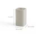 JJ- Kosz na pranie Tota One 60L ecru - 19
