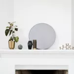 Szare okrągłe lustro Ø80 cm House Doctor - 4