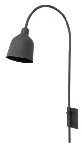 Lampa / Kinkiet metalowy czarny z przedłużeniem 60x116 cm CITY Nordal