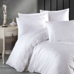 Pościel satyna bawełniana z gipiurą(P) VALINOR 1/220x200 GUIPURE - 5