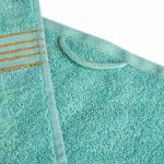 Ręcznik D Bawełna 100% Tiwano Cappuccino + Jasny Turkus (P) 2x30x50+2x50x90+2x70x140 kpl. - 10