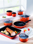 Zestaw garnków ceramicznych 5-częściowy Riess Coral - 5