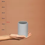 KELA-Kubek toaletowy jasnoszary Sana - 2