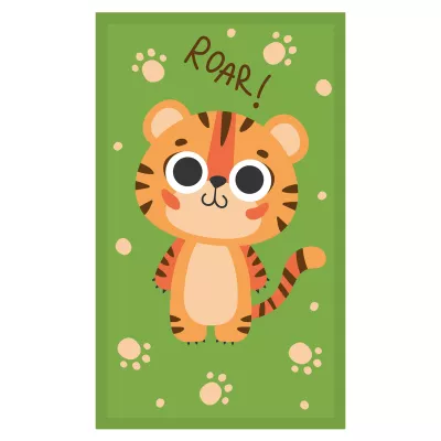 Ręcznik przedszkolny dla dziecka 30x50 Tygrysek