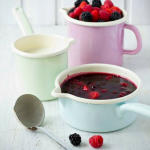 Kubek emaliowany niebieski pastel 9cm 0,5l Riess - 5