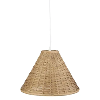 Wisząca lampa z bambusa  gruby splot  kabel długość: 135 cm Ib Laursen