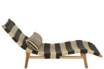 Leżak Ogrodowy z Poduszką 168x65x78 cm black/natural  J-Line - 11