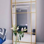 SPIRIT Duże Lustro ścienne w metalowej ramie w kolorze złotym Nordal - 4