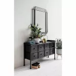 Komoda z szufladami metalowa czarna Nordal - 3