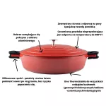 Patelnia do duszenia z pokrywką na INDUKCJĘ 32 cm KELOMAT - 2