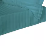 Prześcieradło satyna bambusowo-bawełniana STRIPE SEA TURQUOISE/220x260 - 4