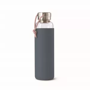BB-Butelka szklana na wodę 600ml, łupkowa