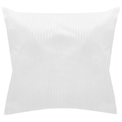 Poszewka hotelowa na zakładkę PASY 4mm biała/40x40