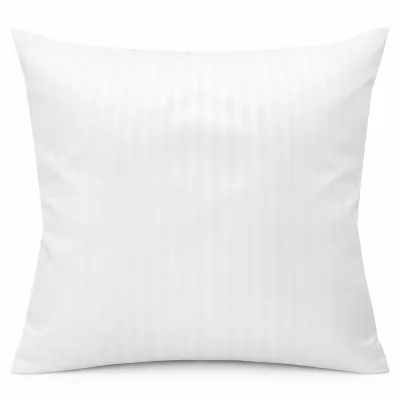 Poszewka hotelowa 100% bawełna adamaszek pasy 4mm biała/40x40