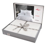 Pościel satyna bawełniana z gipiurą(P) VALINOR 1/160x200 GUIPURE - 8