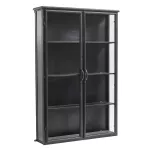 Witryna wisząca DOWNTOWN metalowa przeszklona czarna Nordal - 2