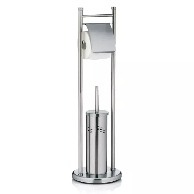 KELA-Stojak WC +szczotka toaletowa stalowy Swing
