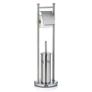 KELA-Stojak WC +szczotka toaletowa stalowy Swing