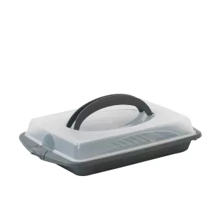 KELA-Pojemnik prostokątny na ciasto PP szary Deli