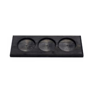 CM-Podstawka drewniana pod 3 mydła w płynie