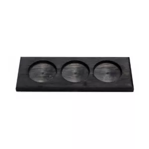 CM-Podstawka drewniana pod 3 mydła w płynie