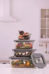 KIL-Pojemnik hermetyczny szklany 0,63l RectangleNF - 14