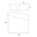 Pościel bawełniana ANAIS/160x200 COTTONLOVE EXCLUSIVE (promocja) - 6