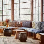 Świecznik Menora metalowy czarny 47 x 33 cm Madam Stoltz - 4