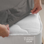 Prześcieradło jersey elastan z gumką ANTHRACITE/ANTRACYT/220x200x30 - 6