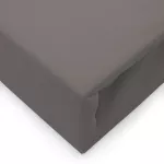 Prześcieradło jersey elastan z gumką ANTHRACITE/ANTRACYT/220x200x30 - 3