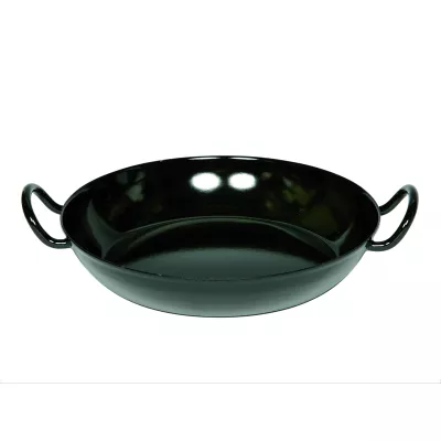 Patelnia z dwoma uchwytami czarna 16 cm Riess CLASSIC Schwarzemaille
