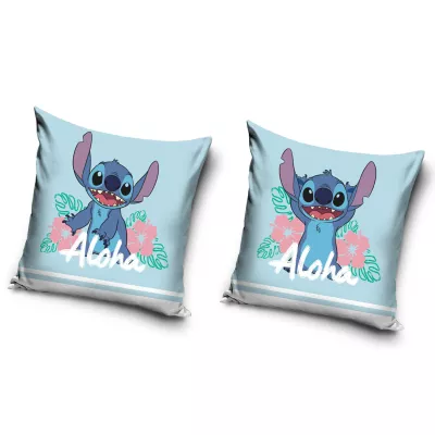 Poszewka licencyjna 40x40 Lilo i Stitch niebieski