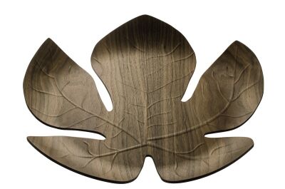 LEGNO -Taca ozdobna z orzecha włoskiego liść klonu