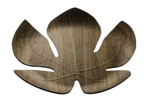 LEGNO -Taca ozdobna z orzecha włoskiego liść klonu