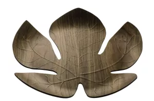 LEGNO -Taca ozdobna z orzecha włoskiego liść klonu