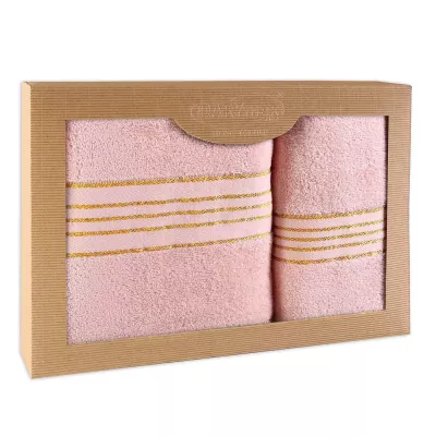 Ręcznik D Bawełna 100% Tiwano Róż Kwarcowy (P) 50x90+70x140 kpl.