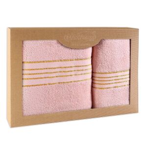 Ręcznik D Bawełna 100% Tiwano Róż Kwarcowy (P) 50x90+70x140 kpl.