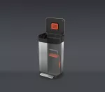 JJ-Kosz na śmieci 30l Titan stalowy - 5