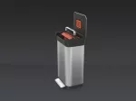 JJ-Kosz na śmieci 30l Titan stalowy - 6