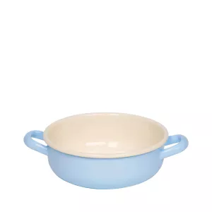 Klasyczna Niebieska Miska Emaliowana 1,5 l – Do Gotowania, Serwowania i Pieczenia Riess