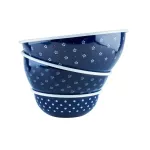 Misa emaliowana granatowa w białe kropki 18 cm Riess Dirndl - 6