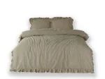 Pościel bawełniana OXFORDTAN/160x200(P) STONEWASHED - 2