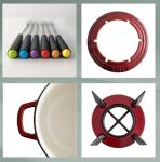 KELA-Zestaw do fondue 11el. Calido - 2