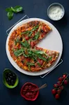 TYP-Kamień do pizzy 33cm z uchwytem do serwisu - 2