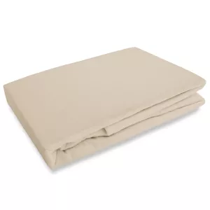 Prześcieradło flanela z gumką JASNY BEŻ/160x200