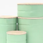 Pojemnik kuchenny zielony szeroki 6 cm Riess - 2