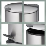 KELA-Kosz stalowy na śmieci 3 l stal-mat Mats - 3