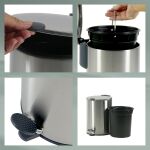 KELA-Kosz stalowy na śmieci 3 l stal-mat Mats - 4